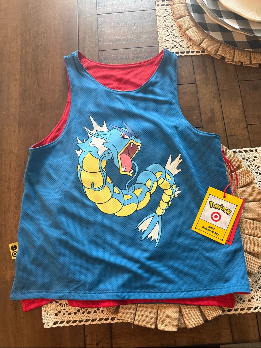 TragetxPokemon Kids' Blue Gyarados Reversible Tank Top
